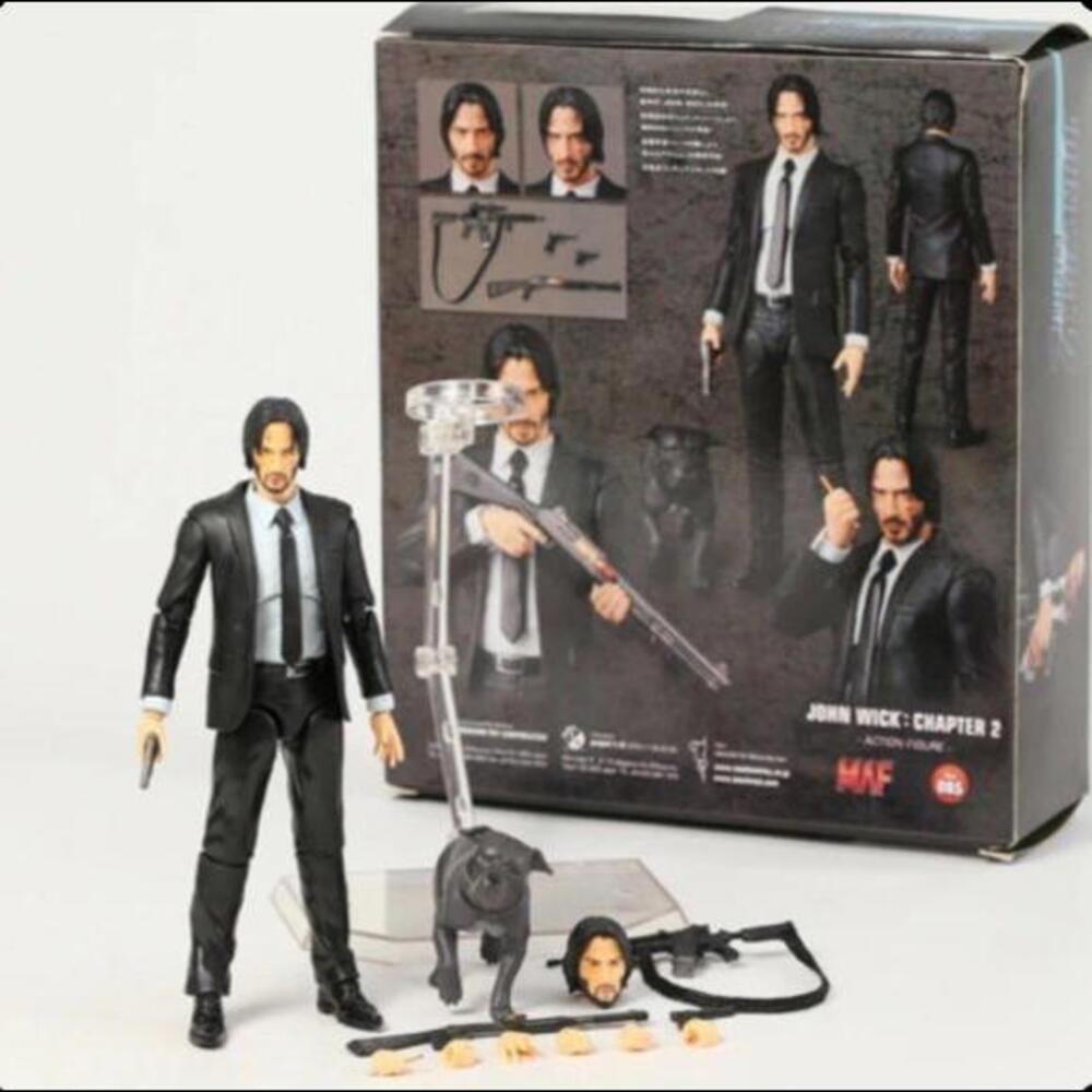New - 6" John Wick Chapter 2 Action Figure w/Dog